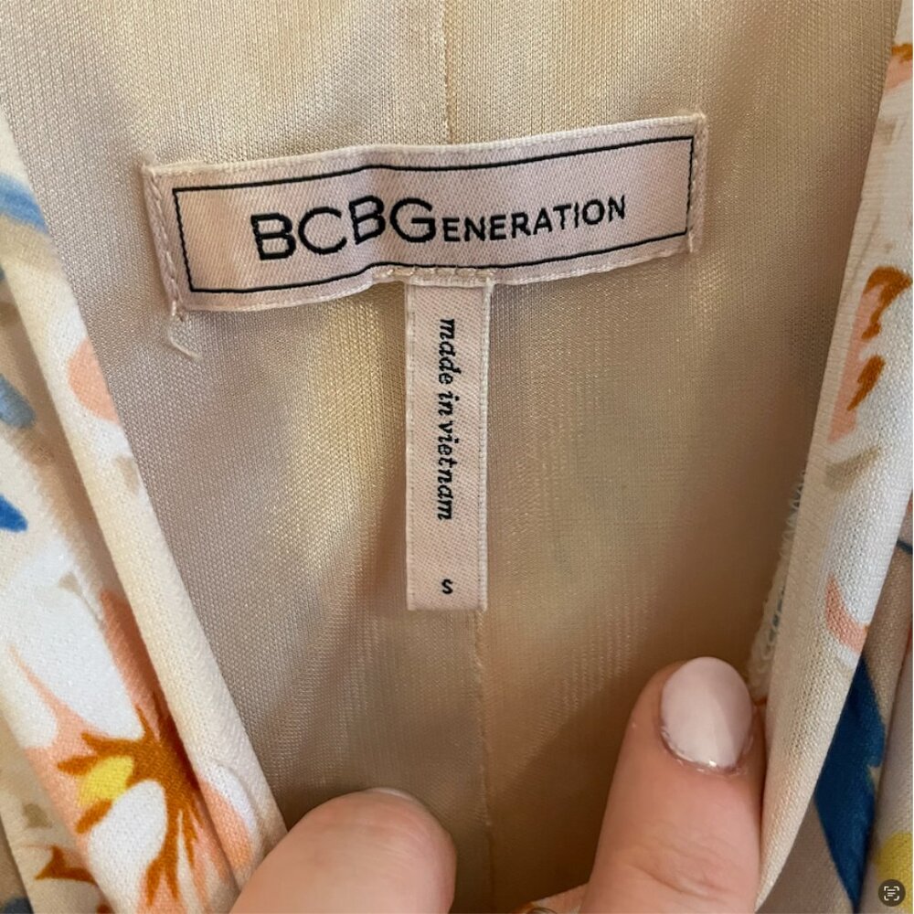 BCBGeneration Floral Racerback Maxi Dress – Size Small - Picture 4 of 8